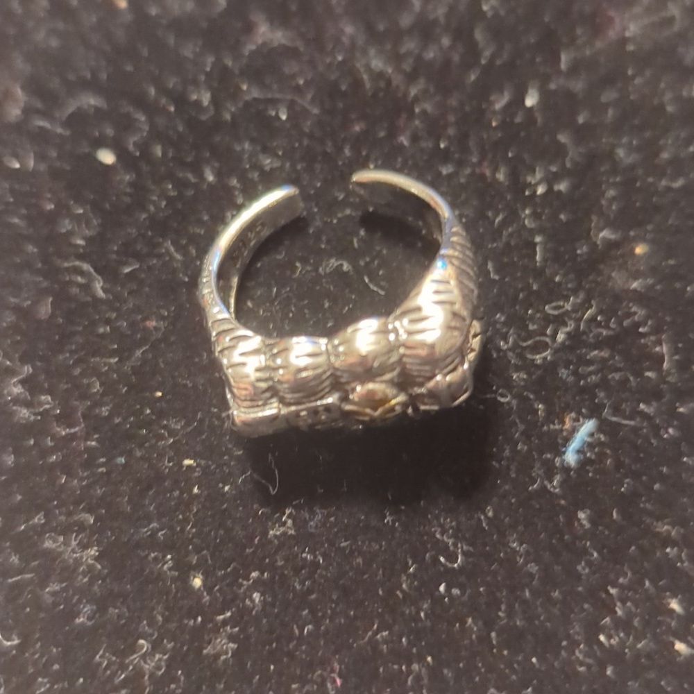 European and American Personalized Retro Skeleton Fist Ring Titanium Steel Motor - Picture 7 of 7